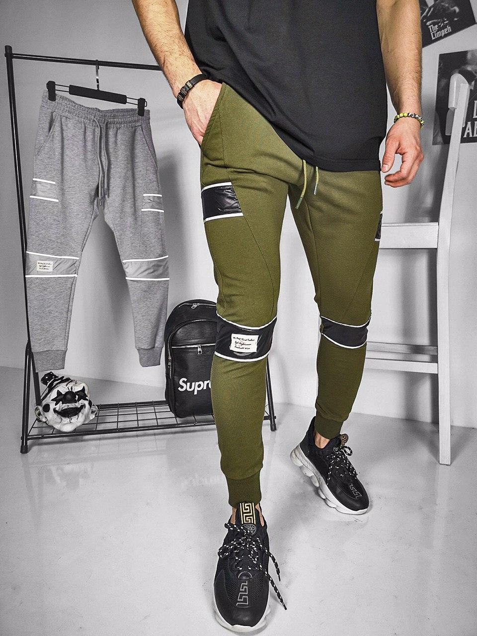 Чоловічі штани з рефлективними вставками M173 хакі, фото 1