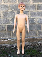 Дитячий тілесний манекен з макіяжем і зачіскою на повний зріст на підставці