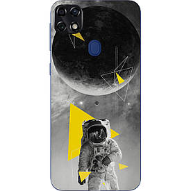 Чехол силиконовый с картинкой для ZTE Blade 20 Smart Астронавт