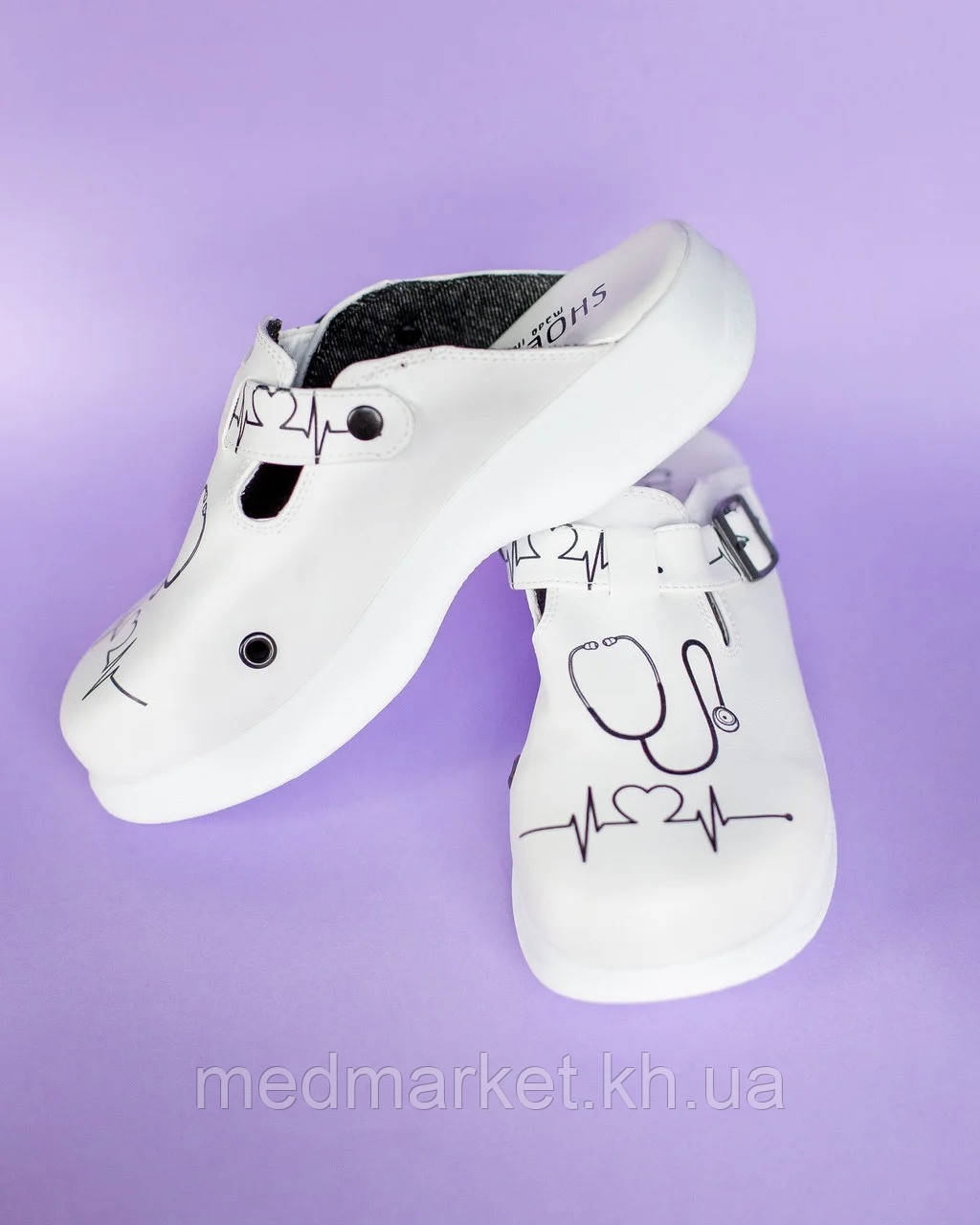 Медіцинські сабо на платформі з командою, фото 1