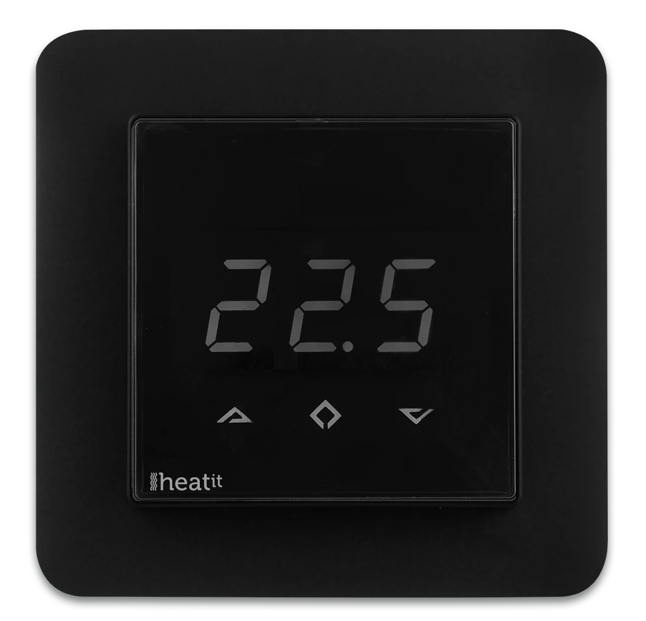 Термостат теплої підлоги з лічильником електроенергії Heatit Z-TRM3, чорний