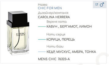 Концентрат MENS CHIC (100гр) (Альтернатива Carolina Herrera Chic For Men)