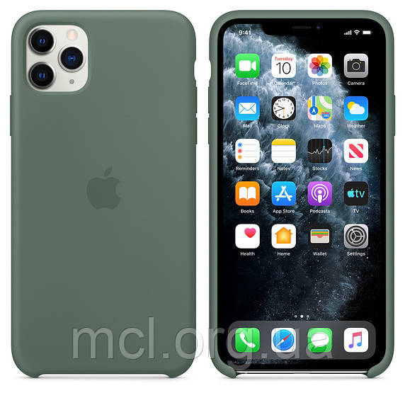 Силіконовий чохол Silicone Case на iPhone 11 - преміальну якість Pine Green