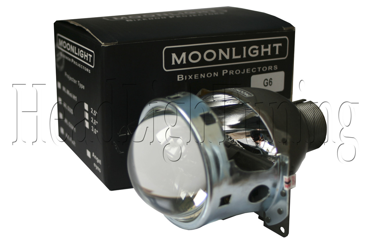 Біксенонові лінзи Moonlight G6/Q5 3,0" дюйма ( ⁇ 76 мм) D2S H4, фото 1