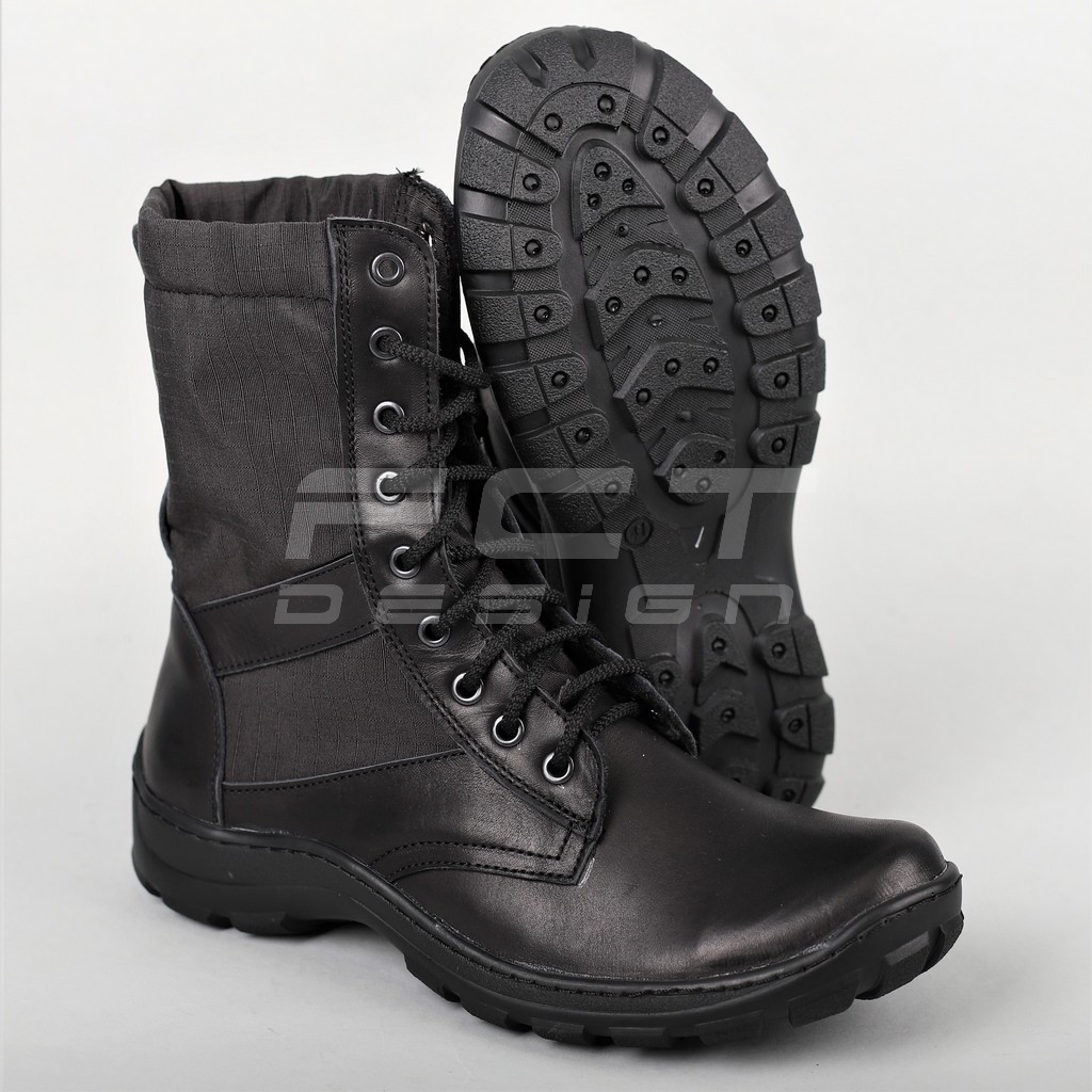 Берці літні полегшені "ПУ" з чорними тканинними вставками, фото 1