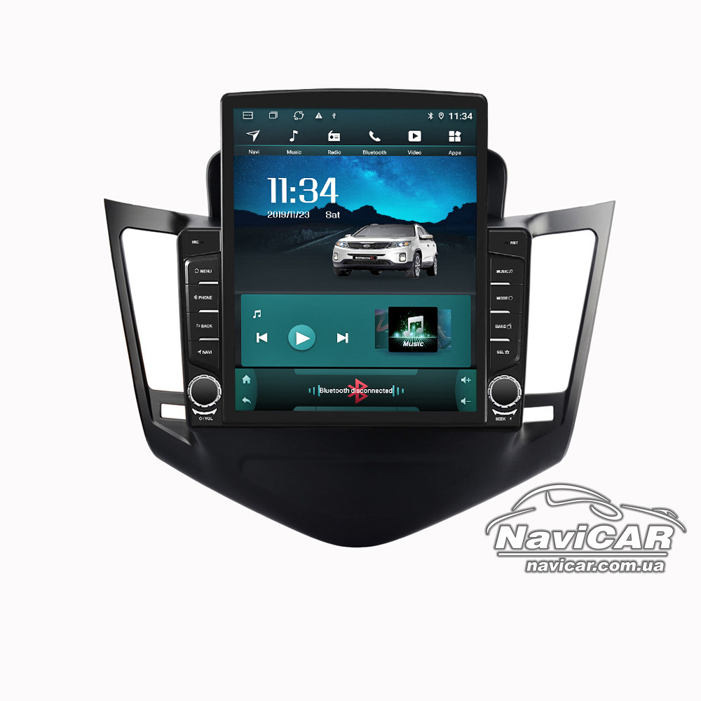 Штатна магнітола для Chevrolet Cruze 2008-2014 Tesla Style на Android