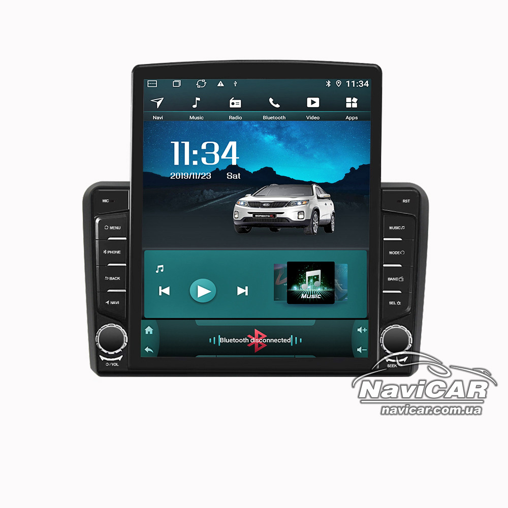 Штатна магнітола для Audi A3 8P 2003-2012 Tesla Style на Android