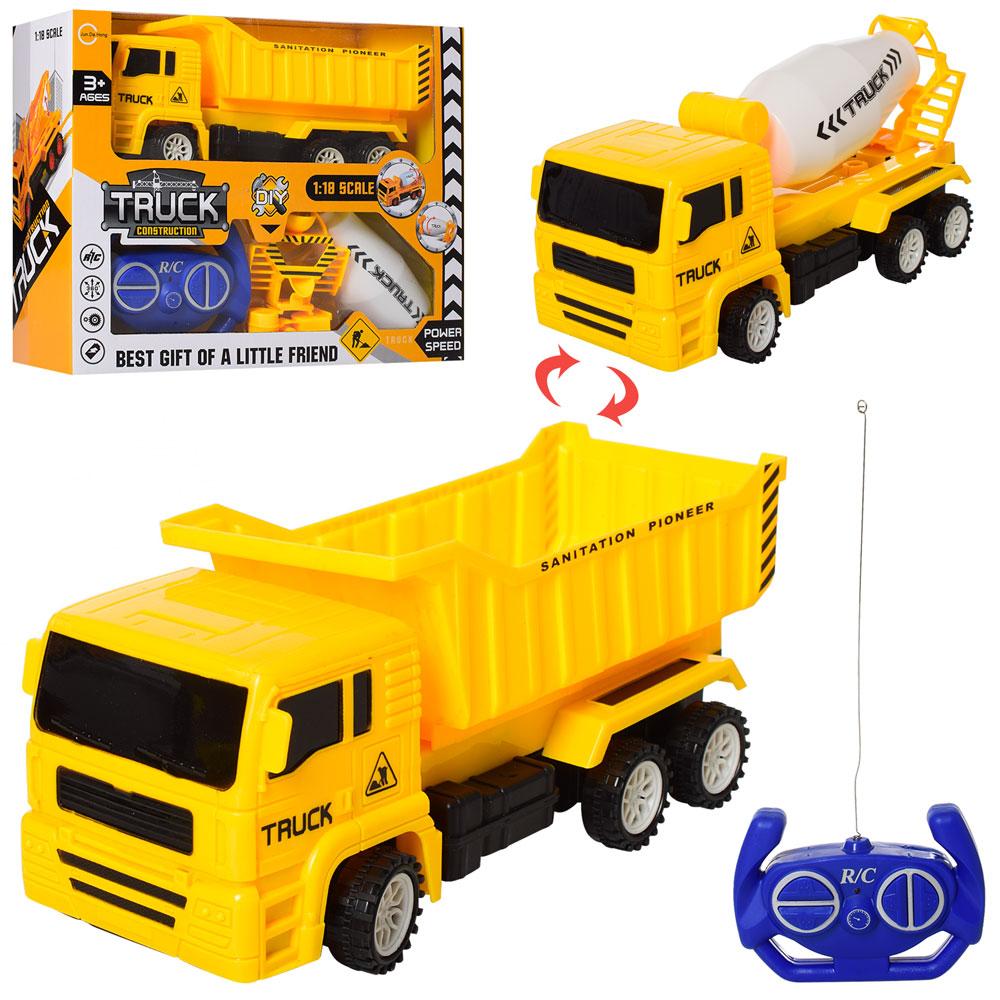 СПЕЦТЕХНІКА САМОСКИД арт. GC10 р/у+бетономішалка, 23см, 1:18, в кор-ке,27-21,5-11см, фото 1