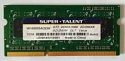 Для ноутбука 2 GB DDR3 1066MHz Super Talent PC3 8500S 1Rx8 RAM Оперативна пам'ять