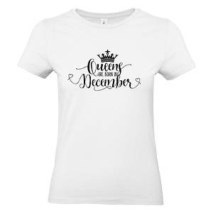 Жіноча футболка Queens are burn in December