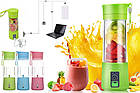 Блендер Фіолетовий Juice Cup Fruits USB | Кухонний блендер-шейкер для смузі і коктейлів, фото 9