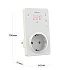 Реле захист від перенапруги в розетку 1-я розетка ZUBR SR1 з сенсорними кнопками 16 3 000 ВА, фото 2