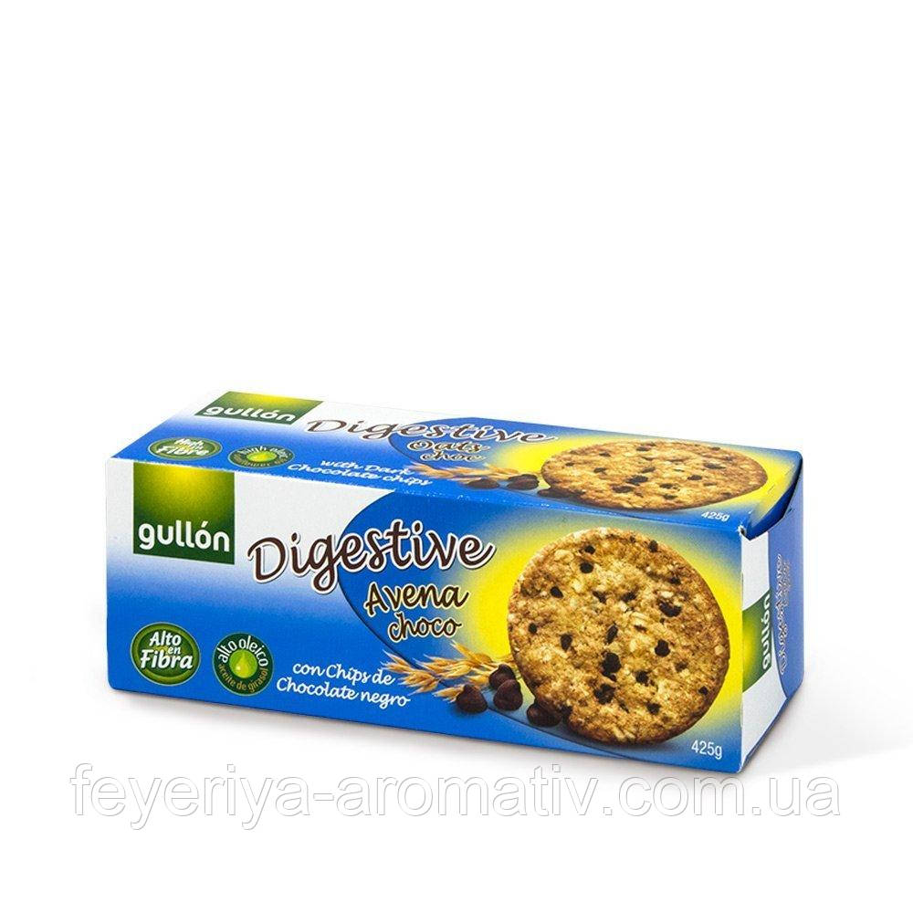 Вівсяне печиво з шоколадною крихтою Gullon Digestive Avena choco 425гр (Іспанія)