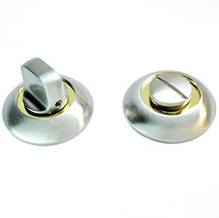 Ручка поворотна NEW KEDR BK1005-SN/PB (сатин/золото)