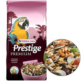 Корм для великих папуг Versele-Laga Prestige Premium Parrots, 15 кг
