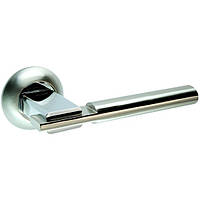 KEDR Дверная ручка NEW KEDR R10.038-AL-SN/CP (сатин/хром)