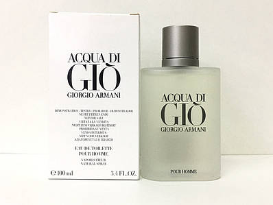 Елітні чоловічі парфуми Giorgio Armani Acqua di Gio Pour Homme 100ml тестер оригінал, цитрусовий морський аромат