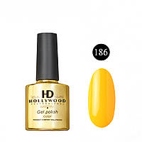 Гель лак 186 Желтый Плотный HD Hollywood 8 ml