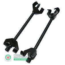 Стяжки пружин двухзахватные L370mm Chrome-vanadium СТАНДАРТ ST370D (під ключ і квадрат 1/2), фото 5