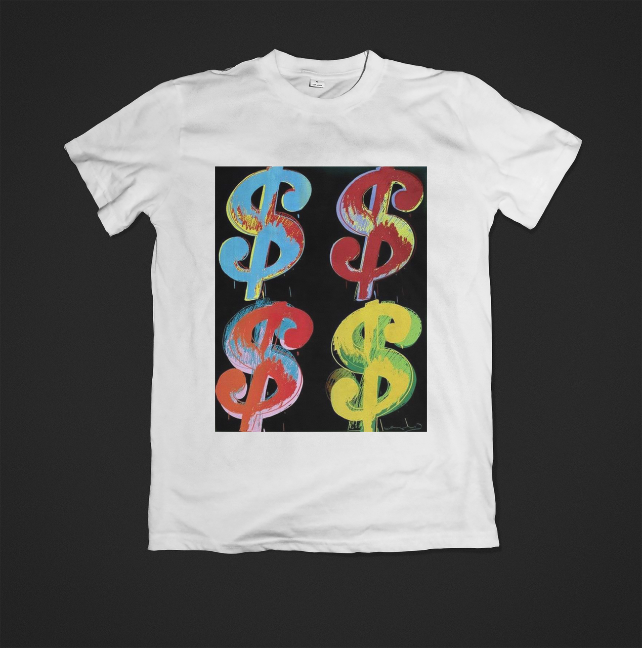 Футболка YOUstyle Andy Warhol Dollars 0195 M White
