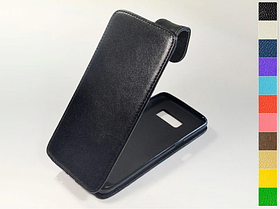 Відкидний чохол з натуральної шкіри для Samsung Galaxy S8 Duos G950F / S8 Lite / S Lite / S Luxury Light