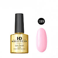 Гель лак 189 Нежно Розовый Плотный HD Hollywood 8 ml