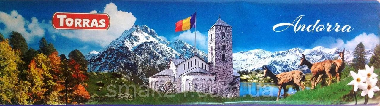Шоколад молочний Torras Andorra 32% какао 300 г Іспанія (15 шт./1 ящик))