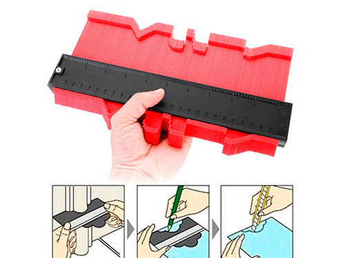 Шаблон для Измерения Очертаний 25см Широкий 60мм для Укладки Ламината ...