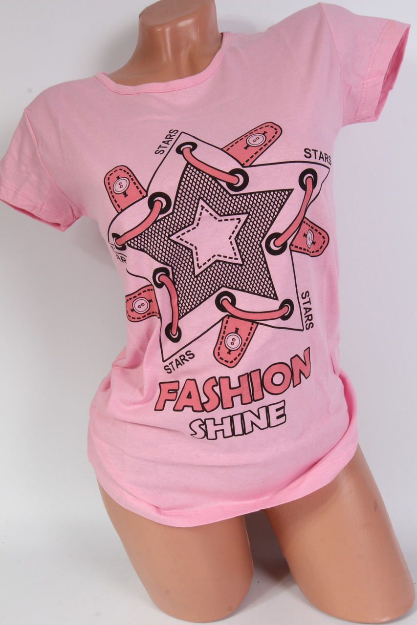 1006 Жіноча футболка Fashion Рожевий