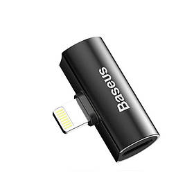 Ігровий перехідник спліттер адаптер AUX Baseus L46 Apple Lightning to Lighting charging + Lightning audio