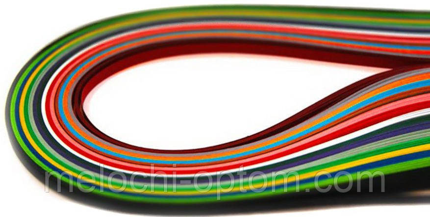 Папір для квілінгу ЛЮКС КОЛОР (3mm/700mm) для створення панно з паперових стрічок