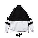 Світшот хайповий жіночий зі змійкою Skatepark Скайпарк чорно-білий Київ, фото 2