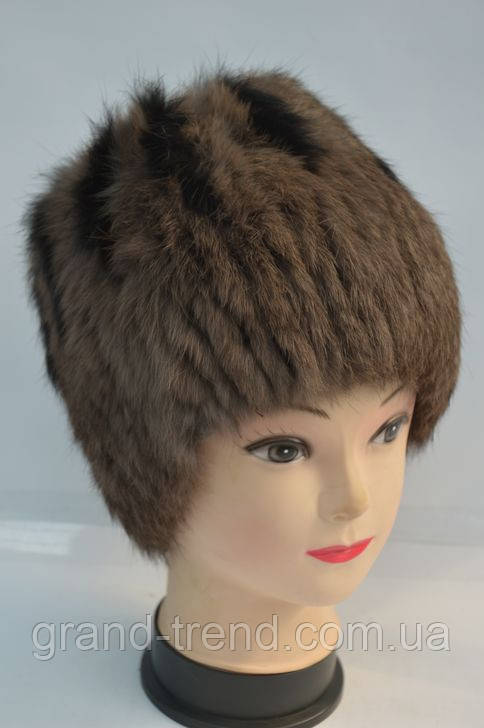 Модная зимняя женская шапка - из меха кролика - фото 1 - id-p154562549