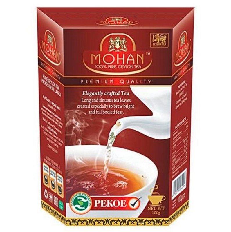 Чай чорний цейлонський Pekoe Mohan середньолистовий  100 гр