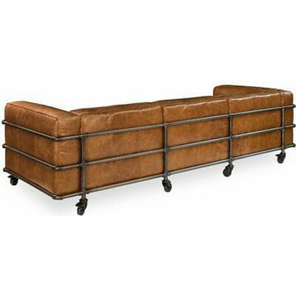 Диван "Loft-M", м'який диван, диван для дому, офісу, кафе, диван на металевому каркасі, шкіряний диван, фото 2