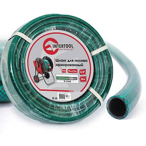 Шланг для поливу 3-х шаровий 3/4", 30м, армований PVC INTERTOOL GE-4045