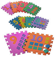 Килимок пазл EVA Цифри, розмір пазлу  29 х 29 см
