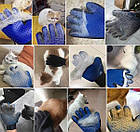 Рукавичка для вичісування шерсті кішок і собак True Touch, фото 9