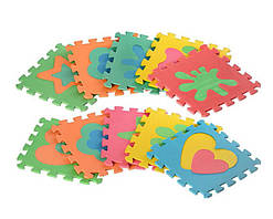 Килимок пазл EVA Фігури, розмір пазлу 29 х 29 см