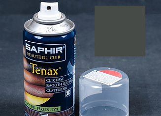 Аерозольна фарба для гладкої шкіри Saphir Tenax Spray, 150 мл Сірий