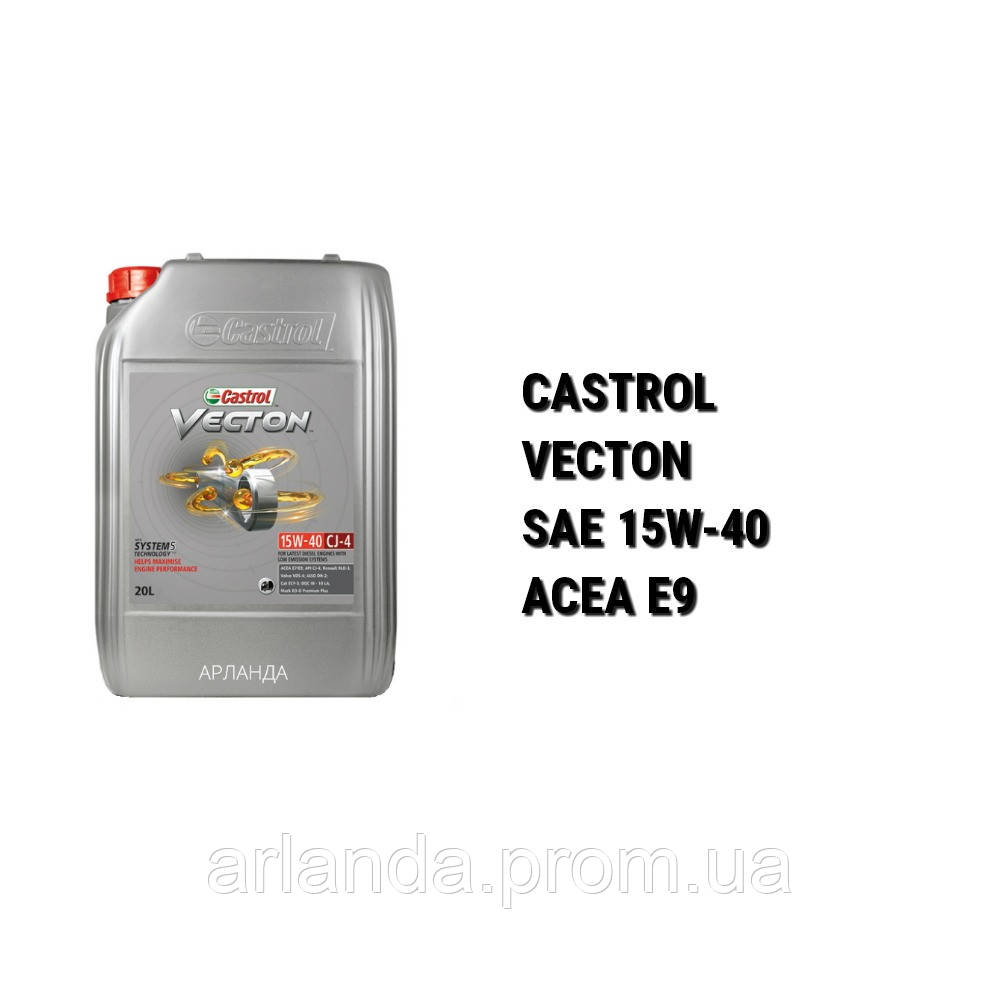 Castrol VECTON 15W-40 CJ-4/E9 моторне масло (20 л)
