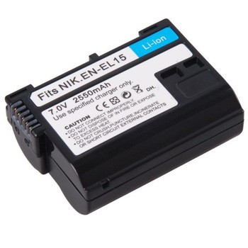 Акумулятор для камер NIKON D7000, D7100, D7200, D7500, D600, D610, D800, D810 - EN-EL15 (A) аналог 2550 ma