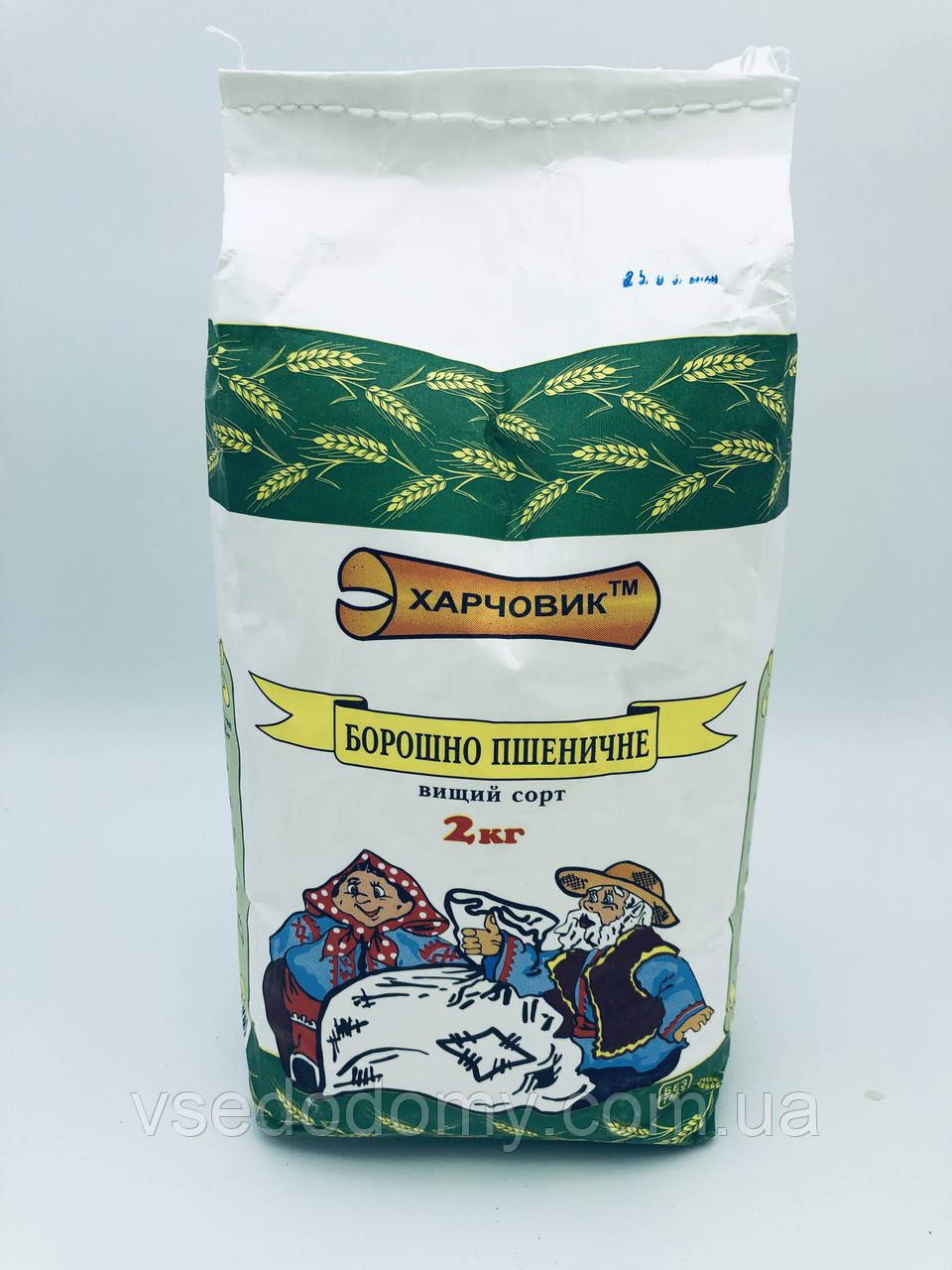Купить Мука пшеничная высшего сорта, 2 кг, Харчовик, цена 39.99 грн ...