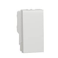 Выключатель двухполюсный, 16А, 1 модуль, белый, Unica New, NU316218 Schneider Electric