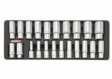 Набір головок довгих 1/2" 8-32мм 22ед. (в ложементі) Toptul GAAT2202 (Тайвань)