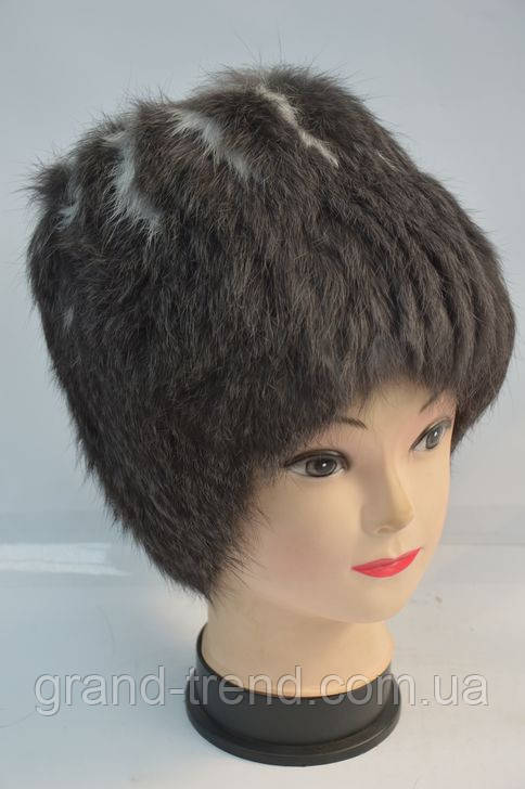 Зимняя модная женская меховая шапка - фото 3 - id-p154597172