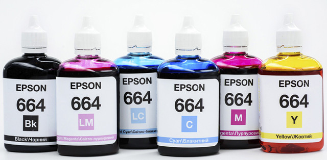 чорнило epson 6 кольорів