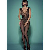 Комбінезон Obsessive Bodystocking N112 Чорний S/M