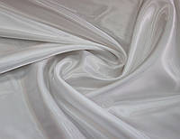MaxMara Подкладочная ткань итальянская вискозная белая однотонная с надписью бренда твилового плетения MI 10