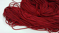 Шнур тонкий круглий поліестер 1мм червоний моток 100м